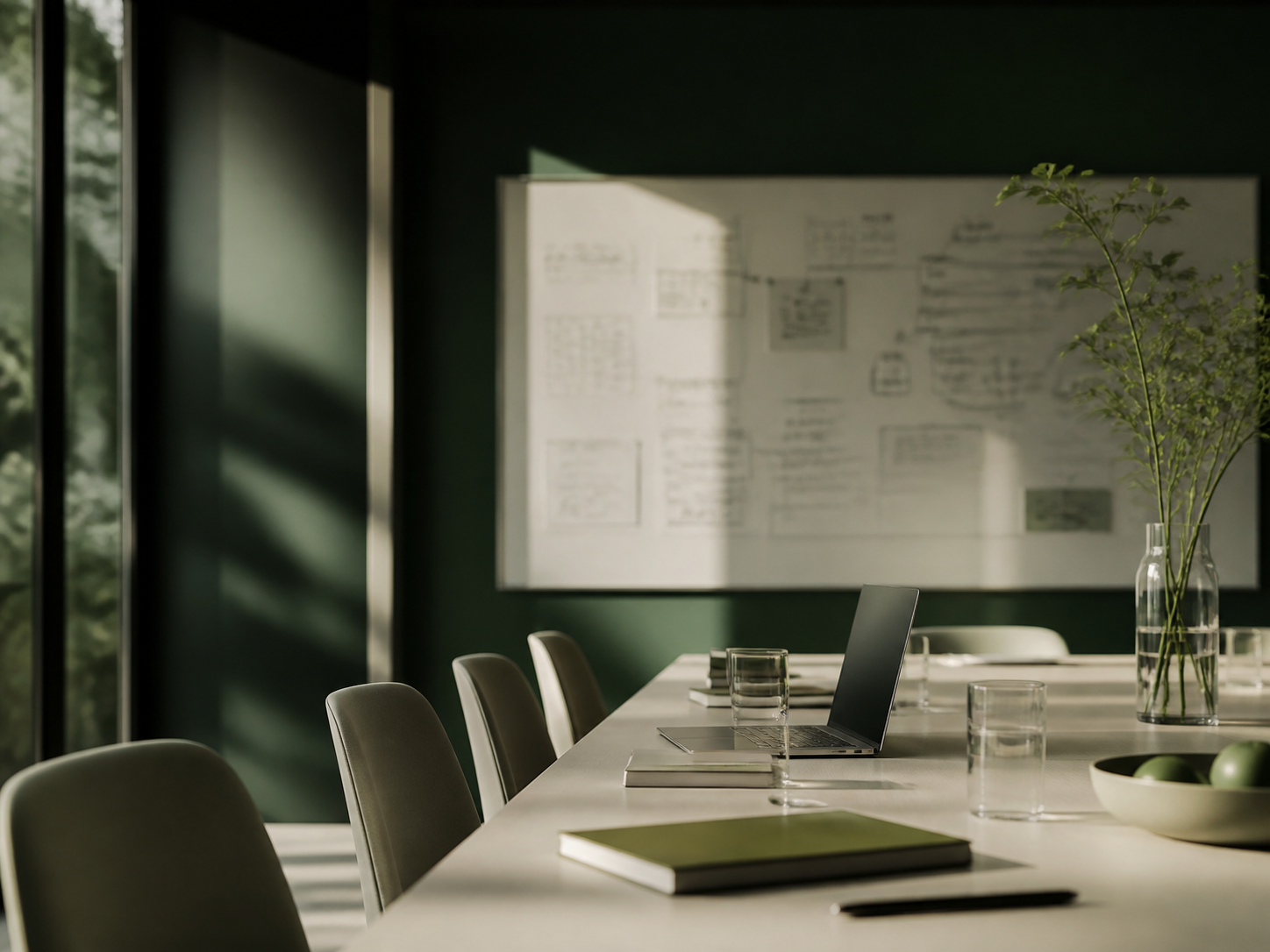 A quiet workshop room prepared for an Applied AI class